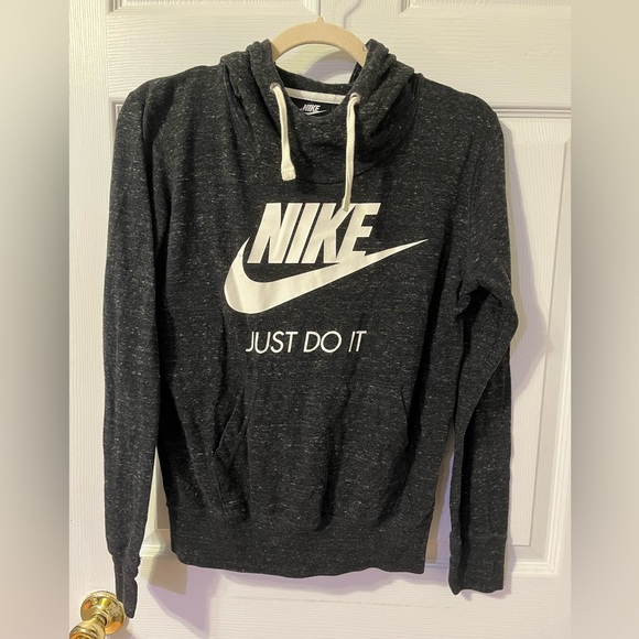 Nike Jersey Sweatshirt - Dark Gray - Size Medium - Jersey Material - Picture 1 of 4